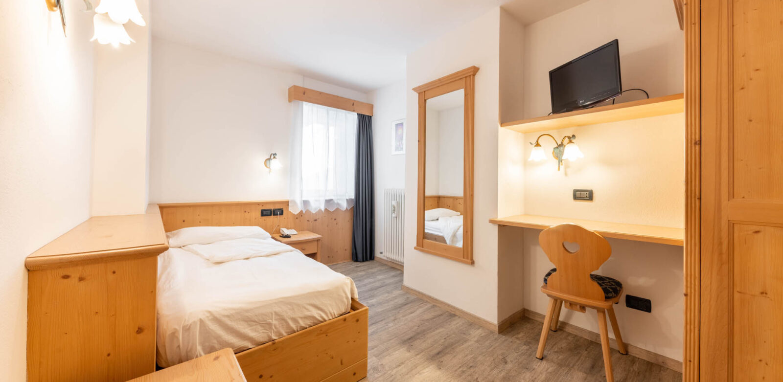 Camera singola dell'Hotel Siror, albergo 3 stelle con colazione inclusa a Siror, Primiero